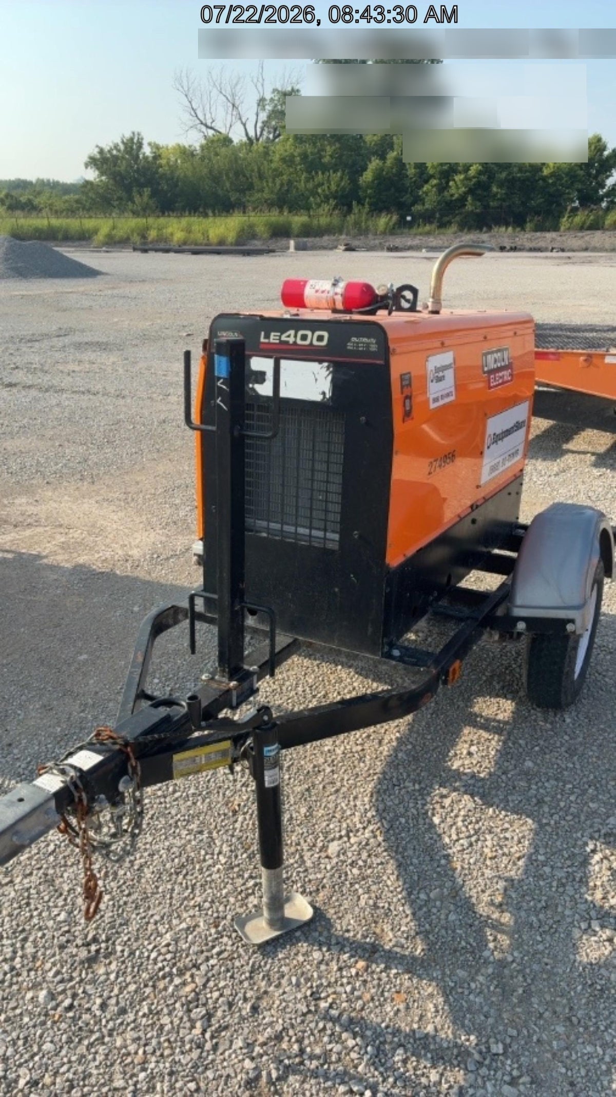 2022 Lincoln Electric LE400 Kubota V1505, Trlr, Cable Rack, Light Kit, ES Decals, T3