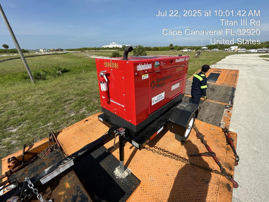 2024 Shindaiwa DGW400DML Kubota D902 Engine, 23 HP, Dual Op Welder, Wire, Arc, Droop Stick, Tig, and CC Stick Functionality, Simulphase, 3 Phase and 1 Phase Gen Output, Single Axle NB Trlr, Slr Trckl Chrg 12V 12W, Fire Ext, T3