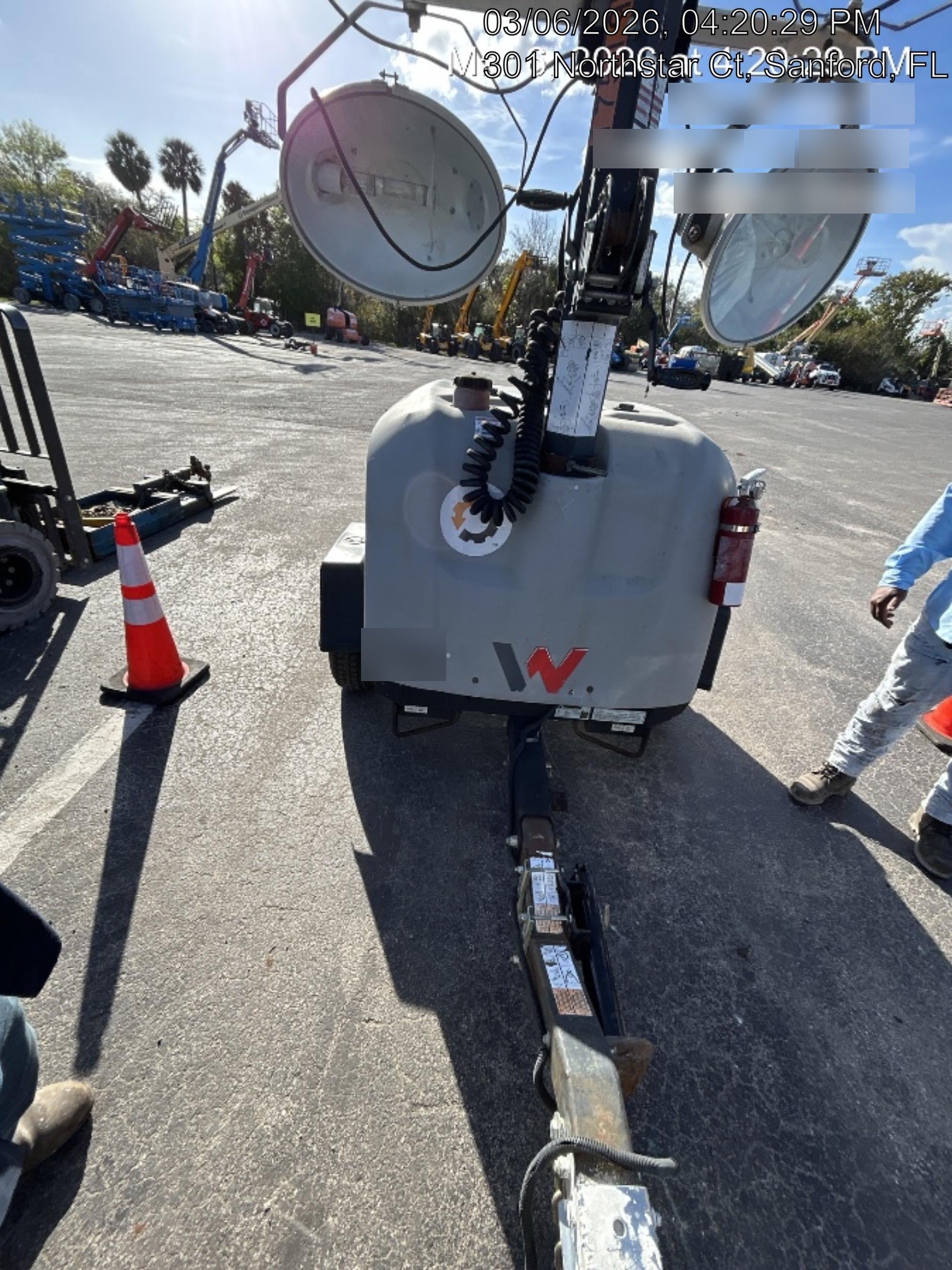 2018 Wacker Neuson LTV6K-MH Wacker Neuson LTV6K Mobile Light Tower w/Fuel Level Sensor Installed