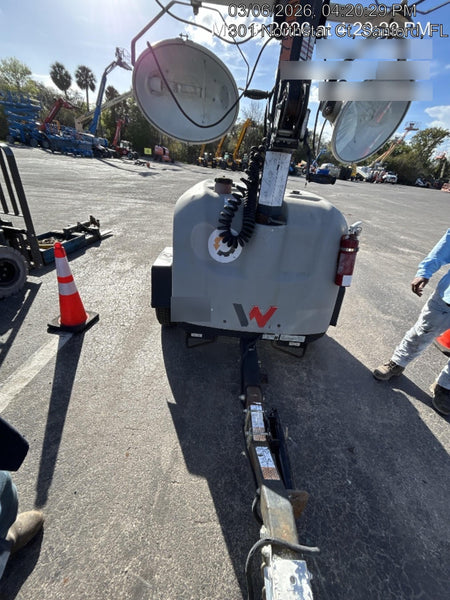 2018 Wacker Neuson LTV6K-MH Wacker Neuson LTV6K Mobile Light Tower w/Fuel Level Sensor Installed