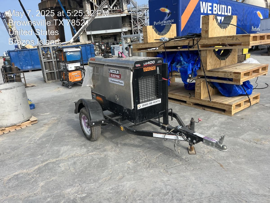 2025 Lincoln Electric LE400 Diesel, Kubota V1505, 22 HP, Trlr, Cable Rack, Light Kit, ES Decals, T3