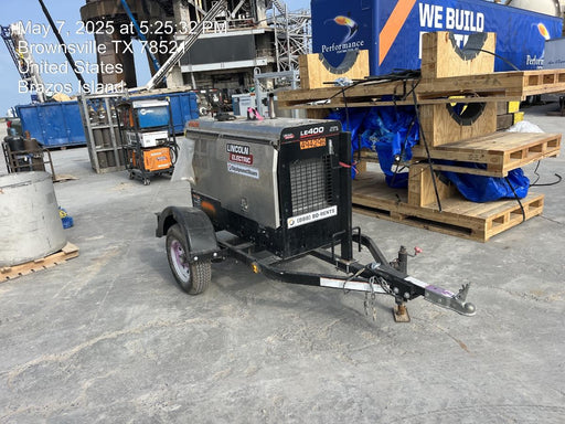 2025 Lincoln Electric LE400 Diesel, Kubota V1505, 22 HP, Trlr, Cable Rack, Light Kit, ES Decals, T3