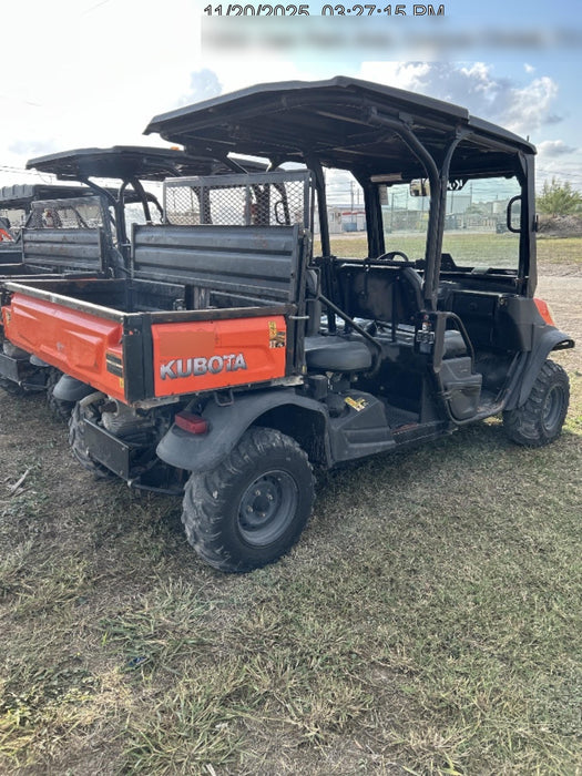 Kubota RTV-X1140W-H 4wd Utility Cart, LED Strobe, Windshield Tempered Glass, Pastic Canopy, Wire Harness Kit, Backup Alarm