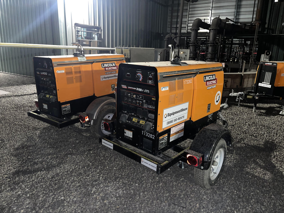 2022 Lincoln Electric LE400 Kubota V1505, Trlr, Cable Rack, Light Kit, ES Decals, T3