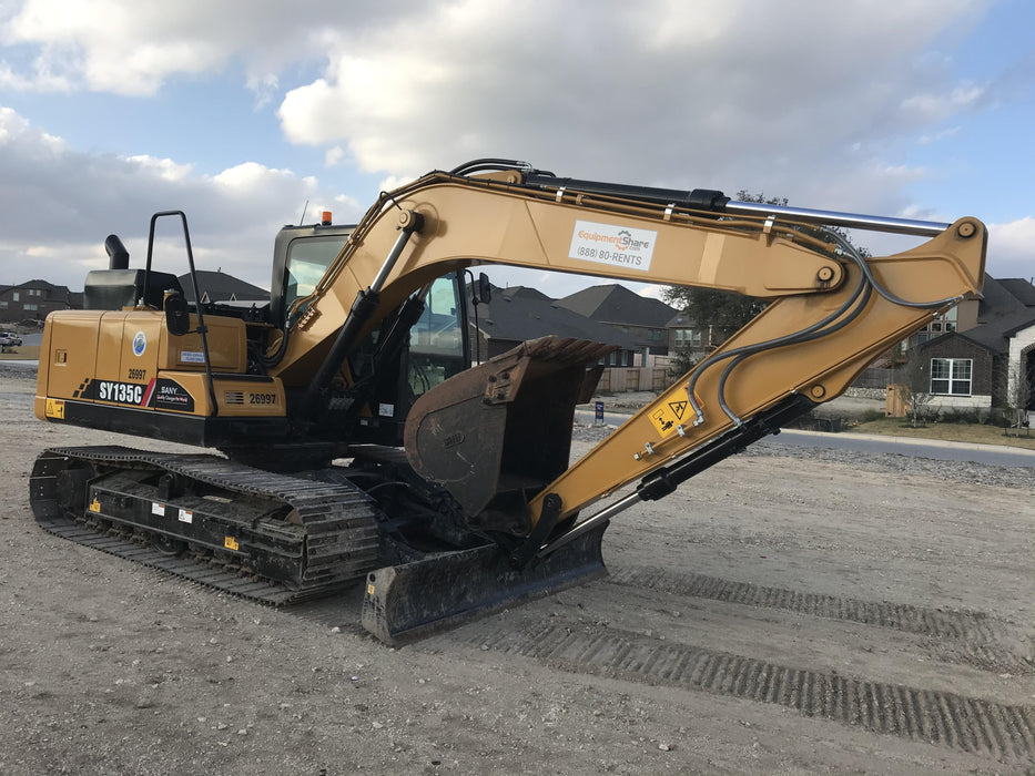 Sany SY135C SY135 Tier 4 - Cab, Hydraulic QC,  Buckets: 24" , 36" , 42"