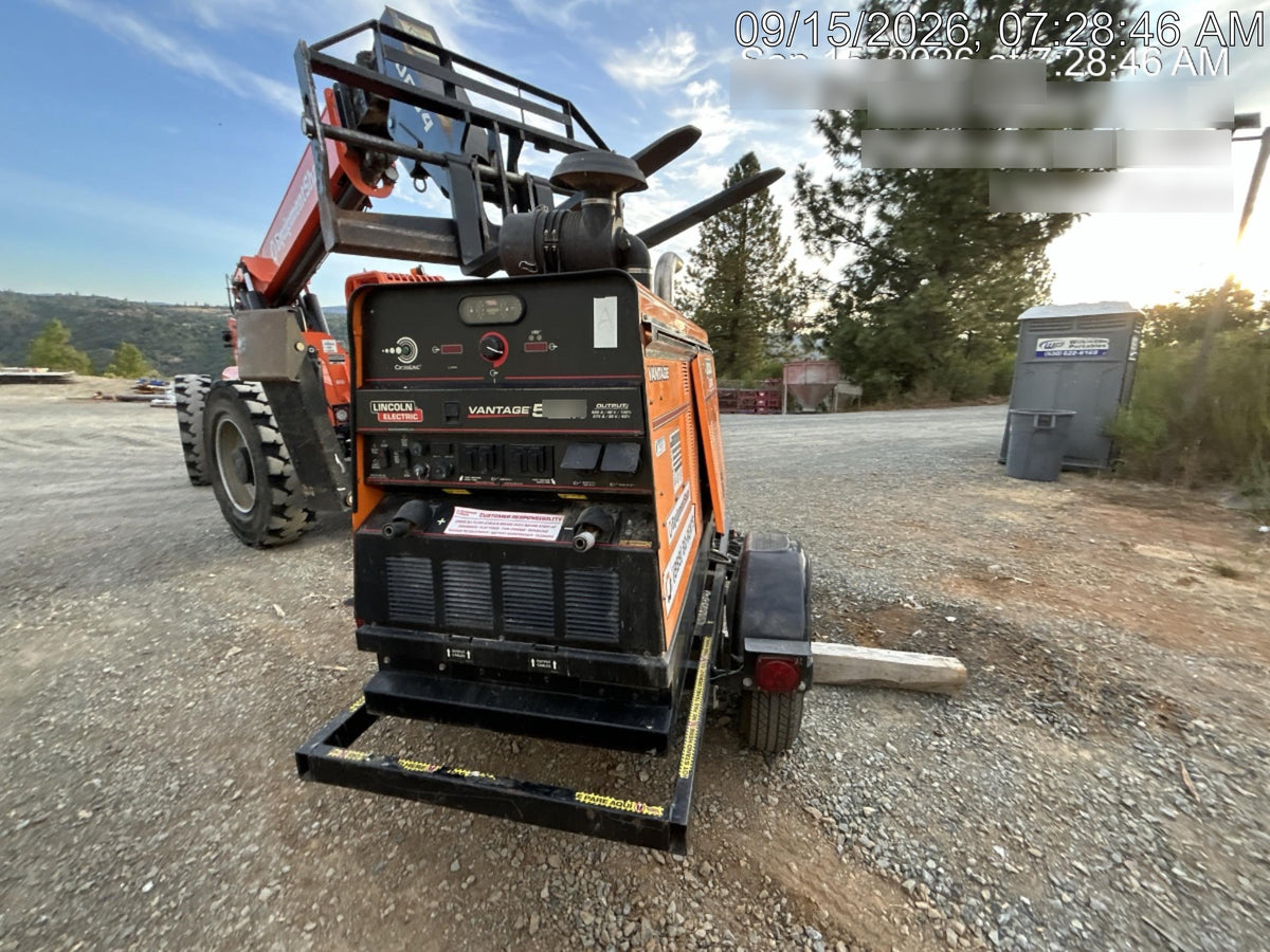 2021 Lincoln Electric Vantage 549X Ready Pak 3, ORANGE (includes trailer, cable rack, fender light kit)