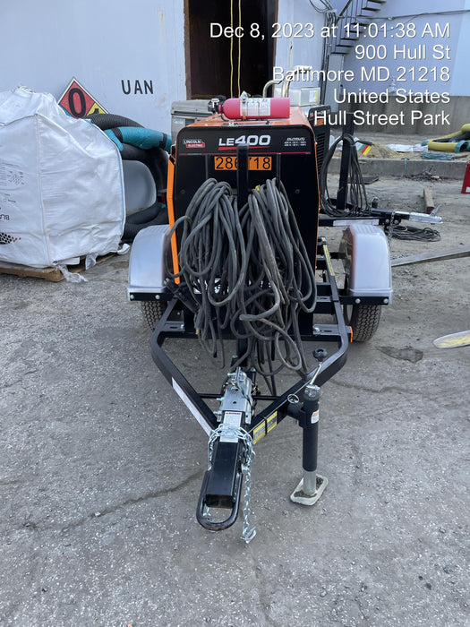2022 Lincoln Electric LE400 Kubota V1505, Trlr, Cable Rack, Light Kit, ES Decals, T3