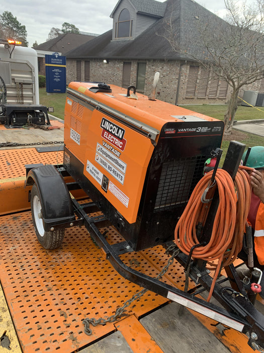 2021 Lincoln Electric Vantage 322 Vantage 322 Ready Pak 3 w/ Decals, ORANGE (includes trailer, cable rack, fender light kit) NO Telematics