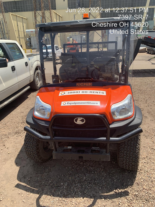 2022 Kubota RTV-X1140W-H Plastic Canopy, Windshield Acrylic Clear, LED Strobe Light, Wire Harness Kit, Back up Alarm