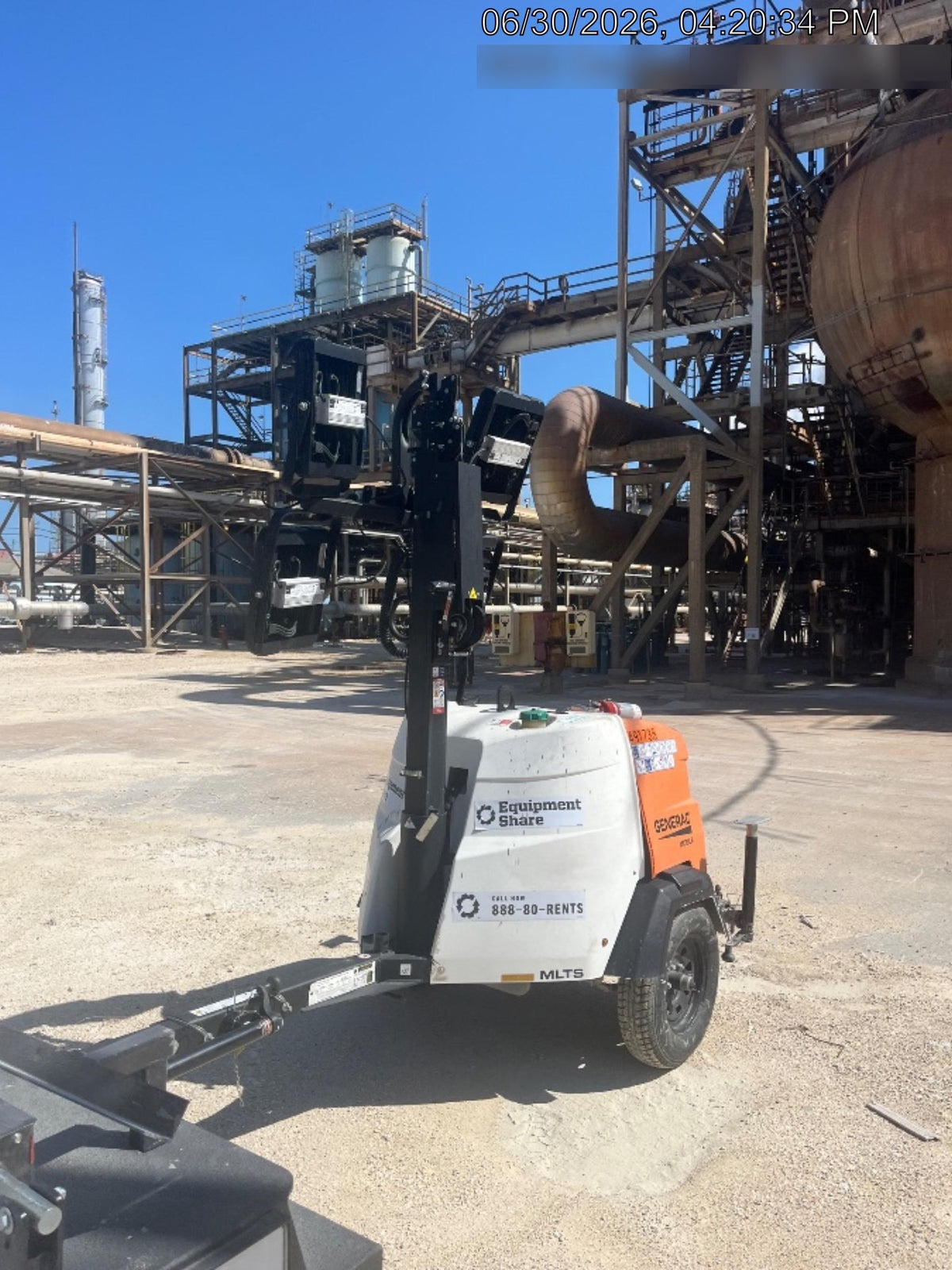 2025 Generac MLTS-4 Diesel, Mitsubishi L2E, 7.1 hp @1800 rpm, Flex Switch 120V Input, Powerzone Controller, (4) 320W LED Lights, 4kW Generator, 39.9 Gal Fuel Tank, 2" Ball, ES Decals