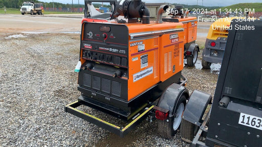 2021 Lincoln Electric Vantage 549X Ready Pak 3, ORANGE (includes trailer, cable rack, fender light kit)