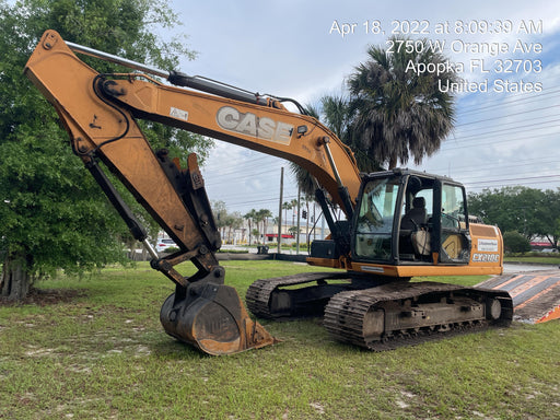 2015 Case CX210C CAB A/C, 9'-8" ARM, STEEL TRACKS, AUX HYD, THUMB