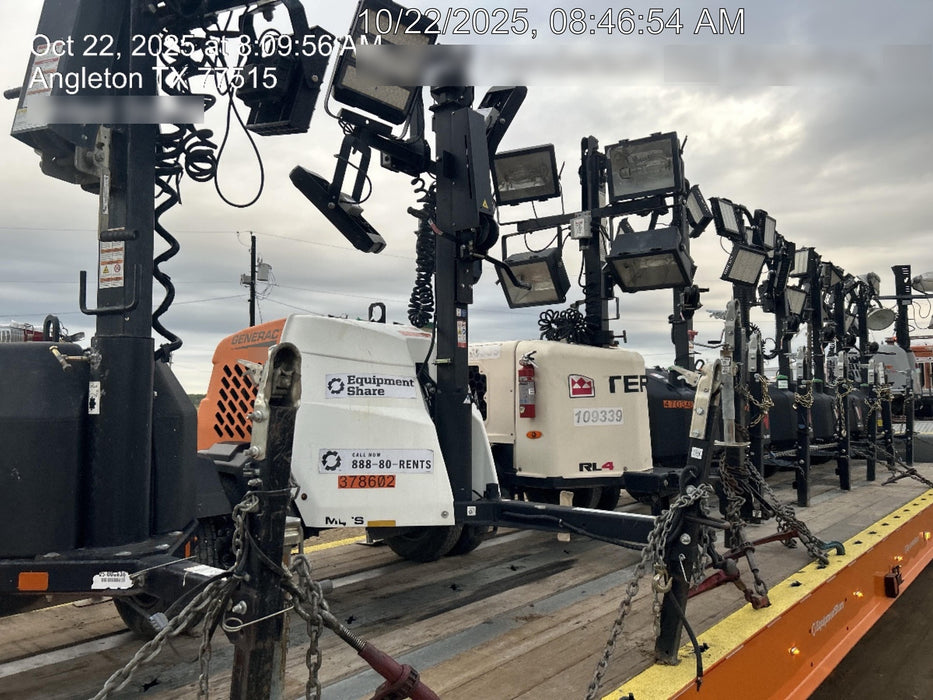 2023 Generac MLT2 Diesel, Flex Switch 120V Input, Powerzone Controller, 
(4) 320W LED Lights, 4kW Generator, 39.9 Gal Fuel Tank, 2" Ball, T3