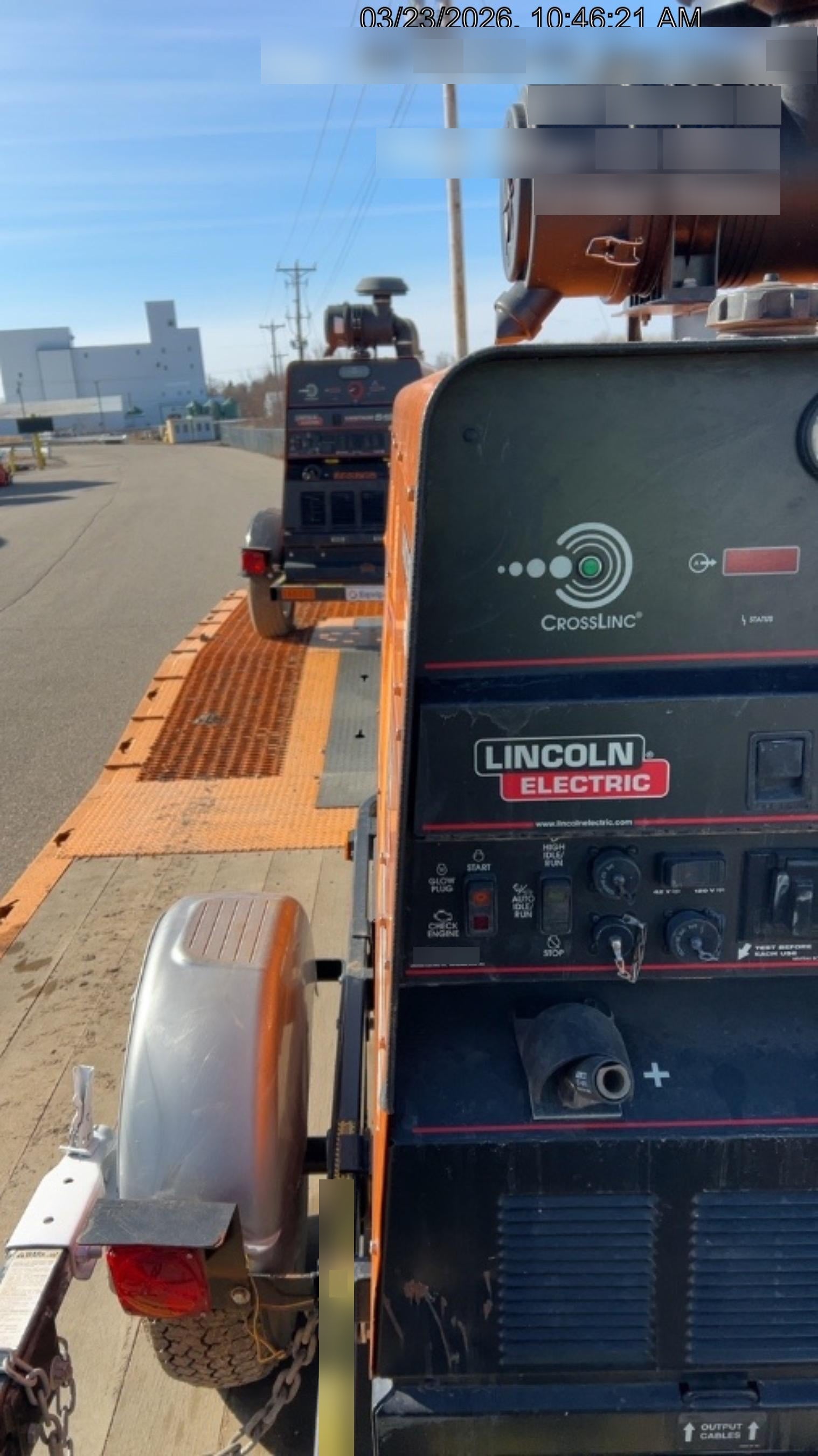 2023 Lincoln Electric Vantage 549X Crosslink Technology, Trailer Mounted, ES Decals, T3