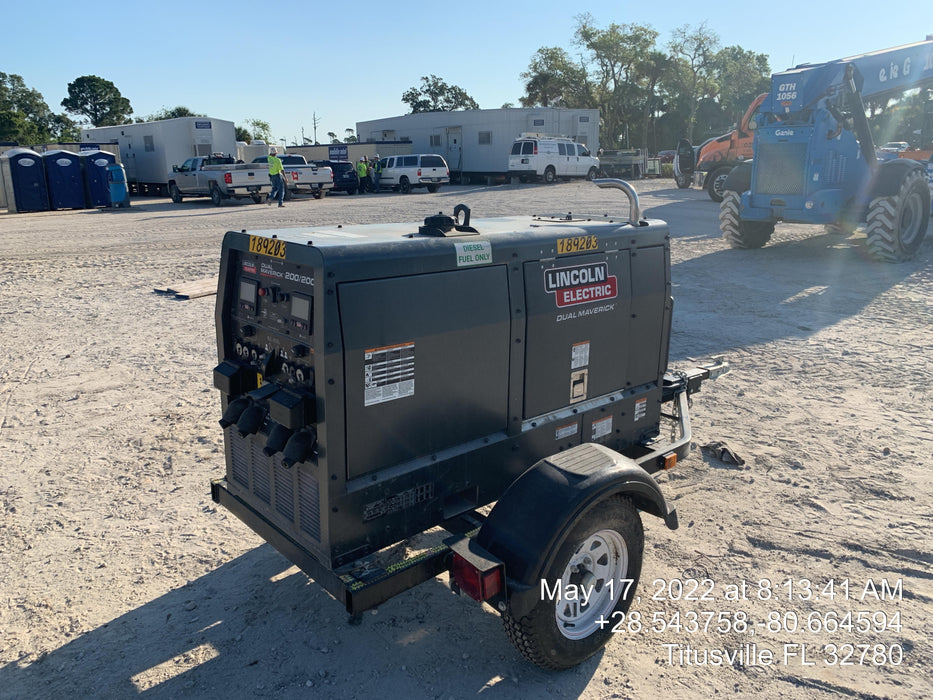 2021 Lincoln Electric Dual Maverick 200/200X Ready Pak 3, Includes Trailer, Cable Rack, Fender Light Kit