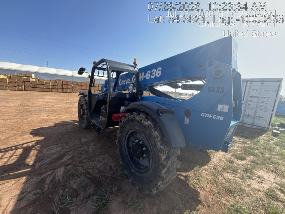 2018 Genie GTH-636 Genie GTH-636 w/Open ROPS, Solid Tires, Work Light/Beacon, 48" Carriage and Forks