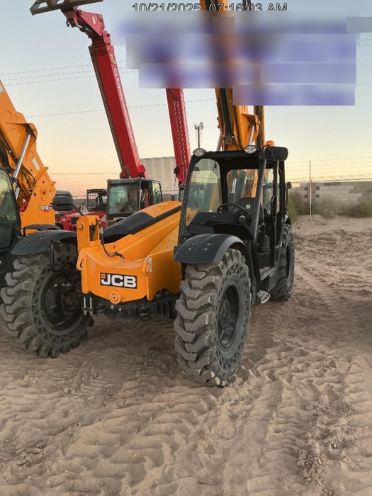 2020 JCB 509-42 Canopy, Solid Tires, Work Lights, Beacon, Aux Hydraulics, Back up Alarm, Lifting Eye, ES Decals