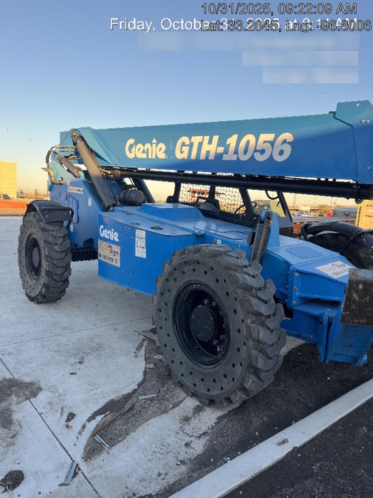 2018 Genie GTH-1056 Genie GTH-1056 w/Open ROPS, Solid Tires, Work Light/Beacon, 60" Carriage and Forks