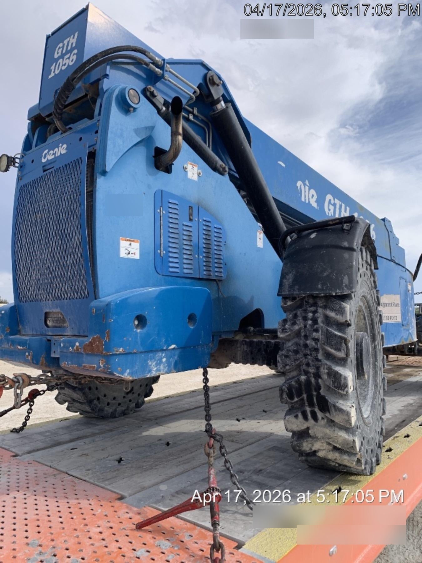 2018 Genie GTH-1056 GTH-1056 w/Open ROPS, Solid Tires, Work Lights, 60" carriage/forks, cab mesh, beacon