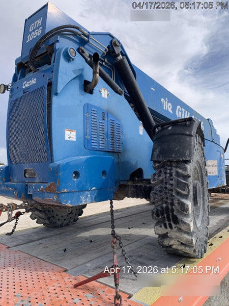 2018 Genie GTH-1056 GTH-1056 w/Open ROPS, Solid Tires, Work Lights, 60" carriage/forks, cab mesh, beacon