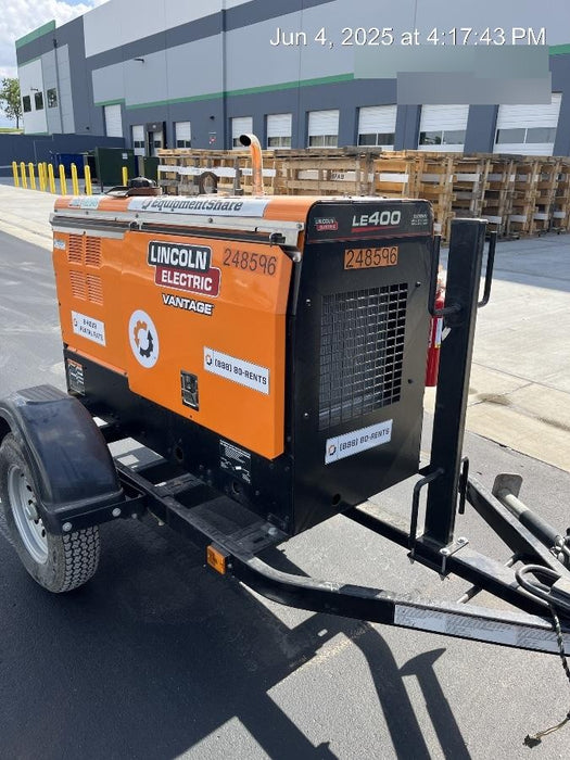 2022 Lincoln Electric LE400 Kubota V1505, Trlr, Cable Rack, Light Kit, ES Decals, T3