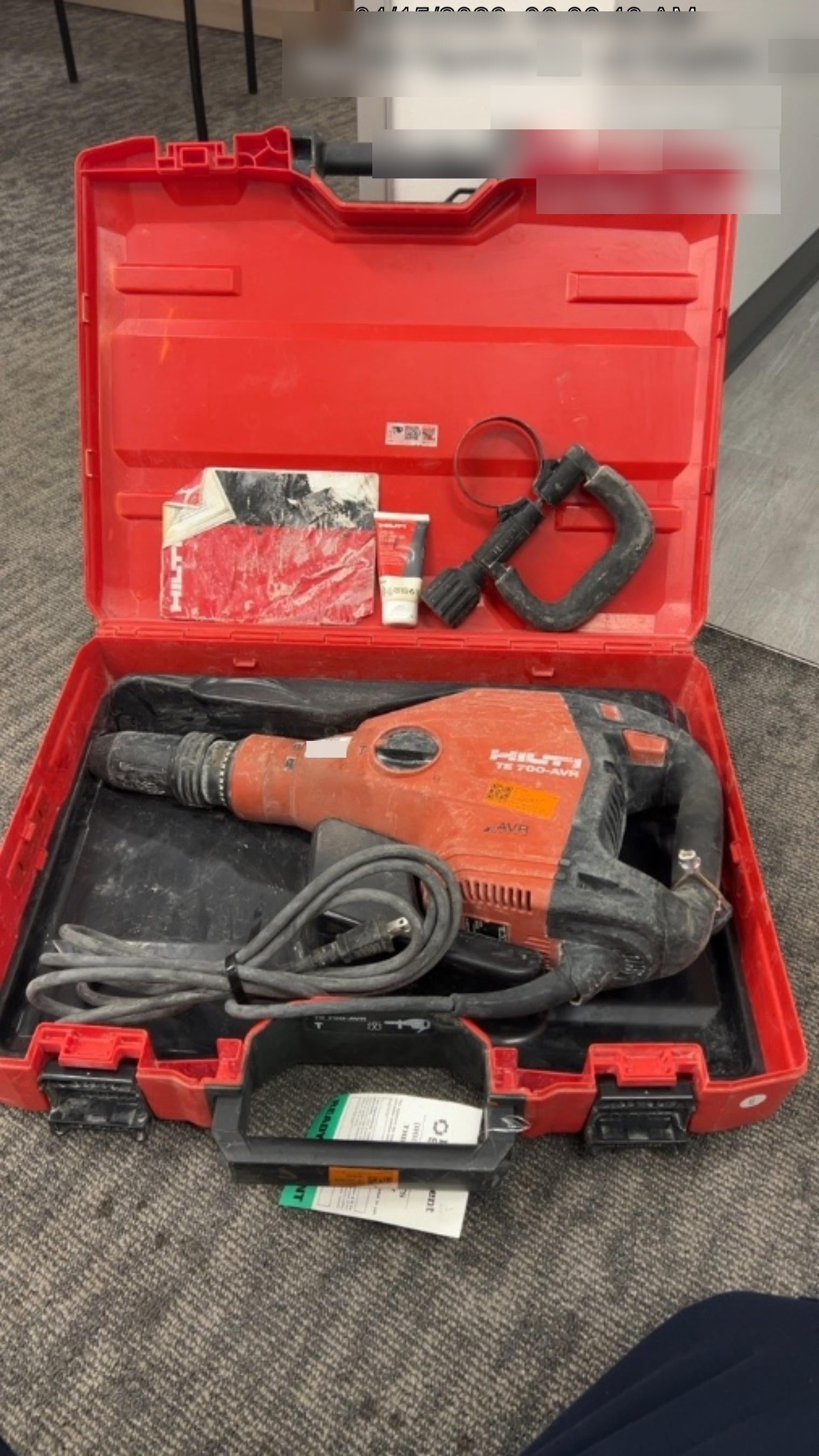 2019 HILTI TE 700-AVR