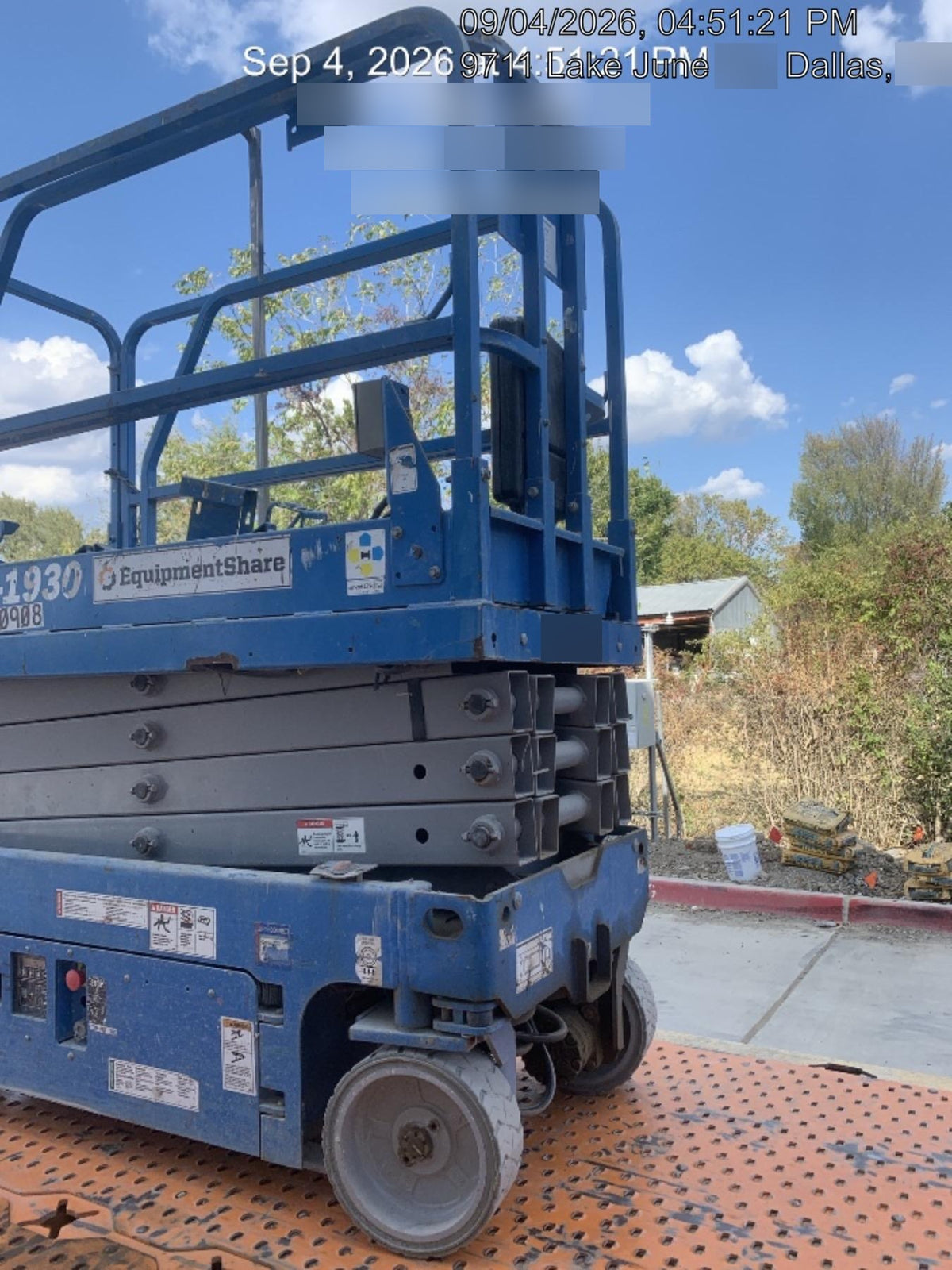 2019 Genie GS-1930 Fixed Rails with Chain Entry