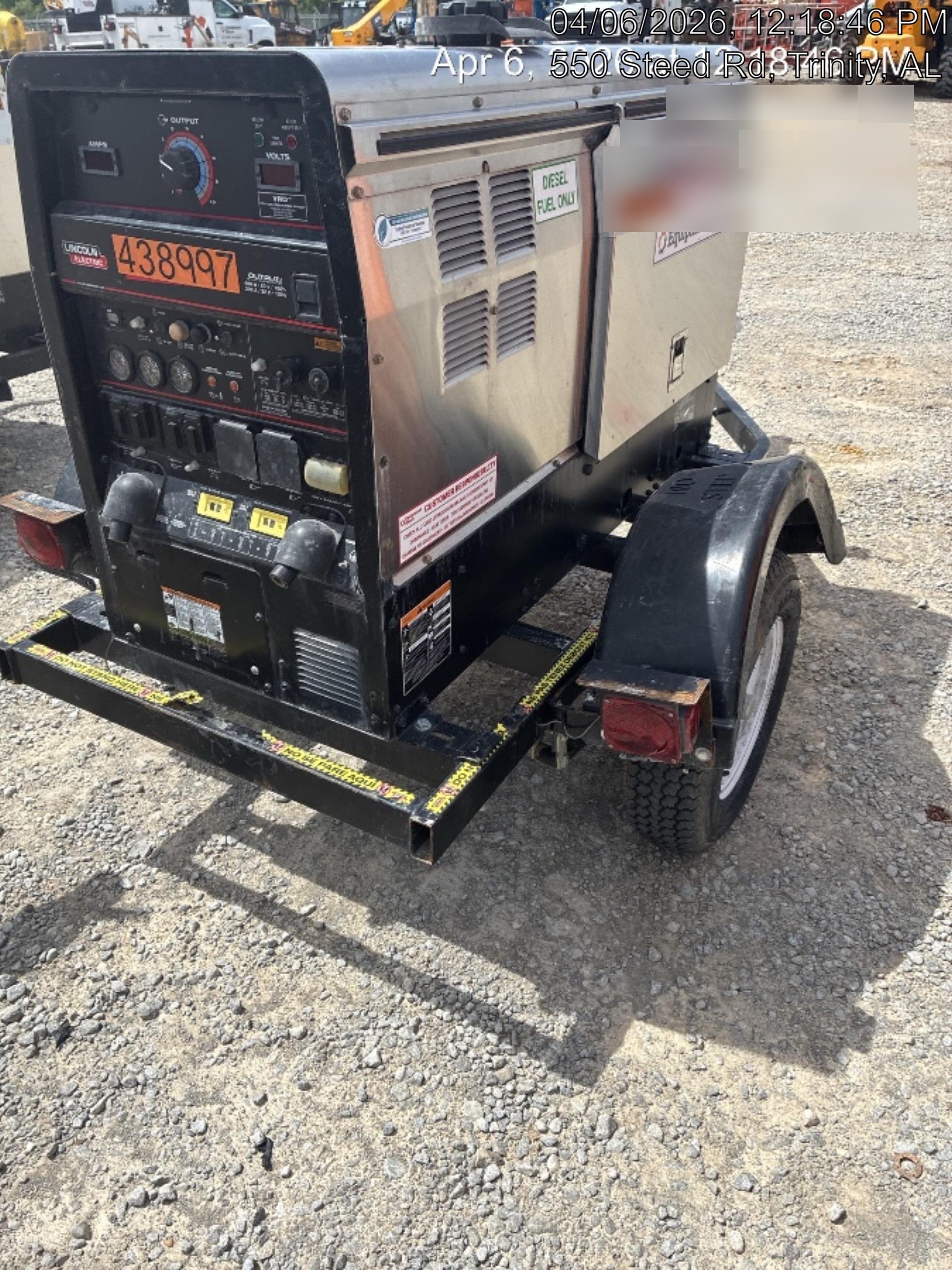 2024 Lincoln Electric LE400 Kubota V1505, Trlr, Cable Rack, Light Kit, ES Decals, T3