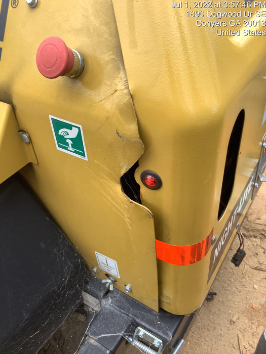 2021 Allmand NLV3GR (4) LED Light Fixture 350W, 23' Vertical Mast, 3kW Prime, Towable, Deep Sea L401, Leveling Jacks, Yanmar T4F 5.8hp