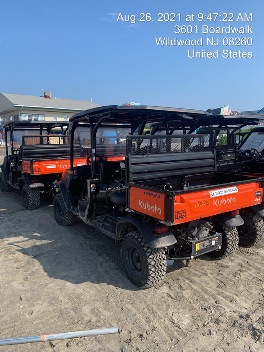 2021 Kubota RTV-X1140W-H Plastic Canopy, Windshield Acrylic Clear, LED Strobe Light, Wire Harness Kit, Back up Alarm