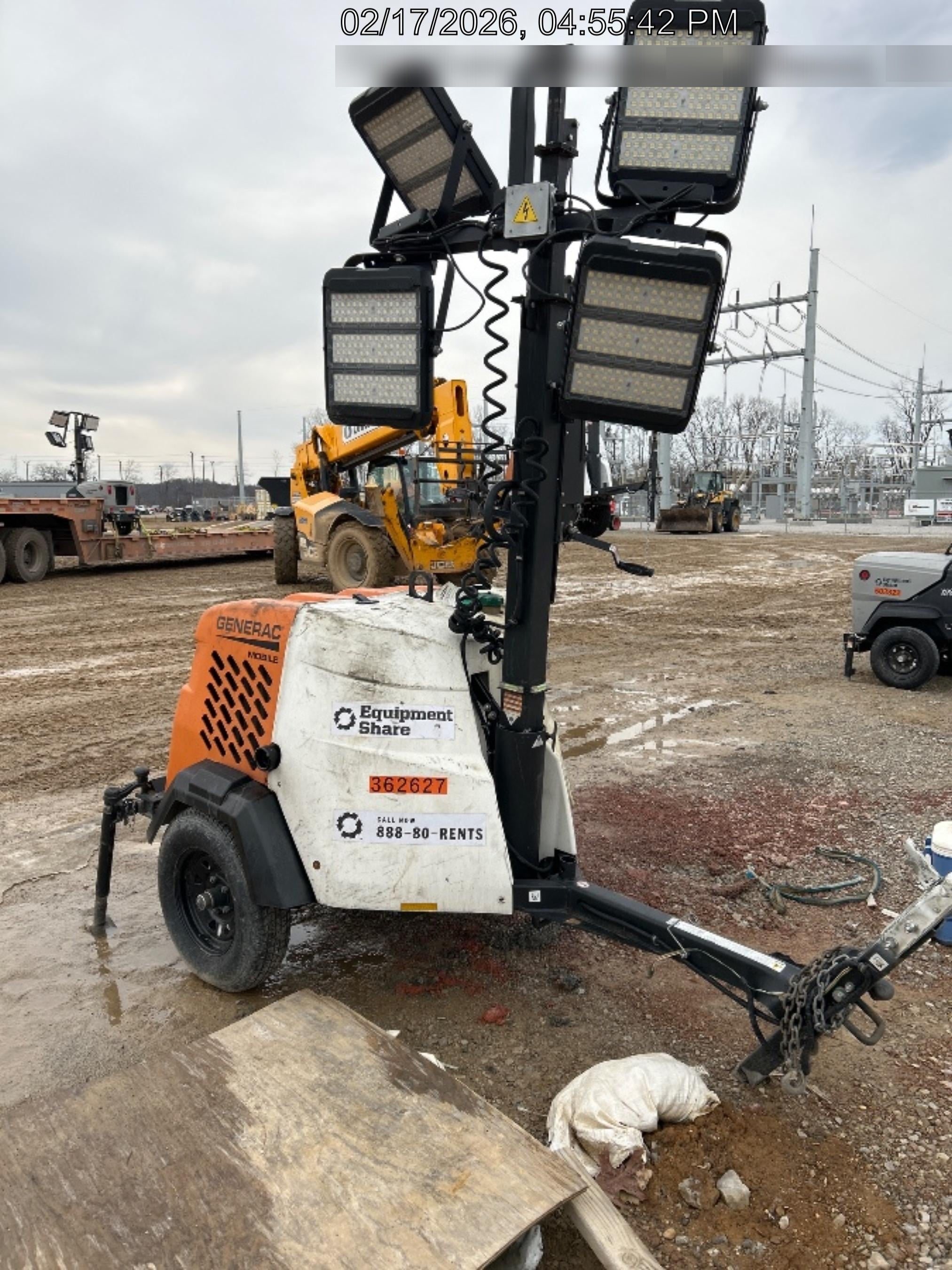 2023 Generac MLT2 Diesel, Flex Switch 120V Input, Powerzone Controller, 
(4) 320W LED Lights, 4kW Generator, 39.9 Gal Fuel Tank, 2" Ball, T3