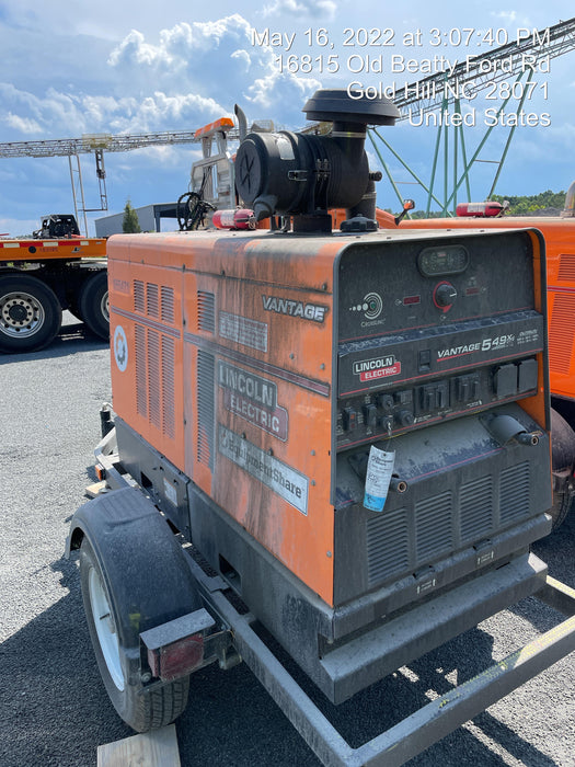 2021 Lincoln Electric Vantage 549X Ready Pak 3, ORANGE (includes trailer, cable rack, fender light kit)