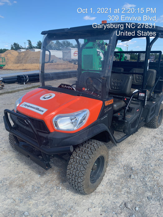 2021 Kubota RTV-X1140W-H Plastic Canopy, Windshield Acrylic Clear, LED Strobe Light, Wire Harness Kit, Back up Alarm