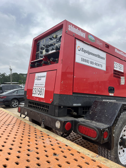2022 Shindaiwa DGW400MDL Kubota D902 Engine, 23 HP, Dual Op Welder, Wire, Arc, Droop Stick, Tig, and CC Stick Functionality, Simulphase, 3 Phase and 1 Phase Gen Output, Single Axle NB Trlr, Slr Trckl Chrg 12V 12W, Fire Ext