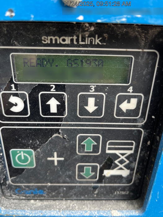 2020 Genie GS-1930 Solid Non Marking Tires, Beacon, Folding rails with half height swing gate, 800W Inverter