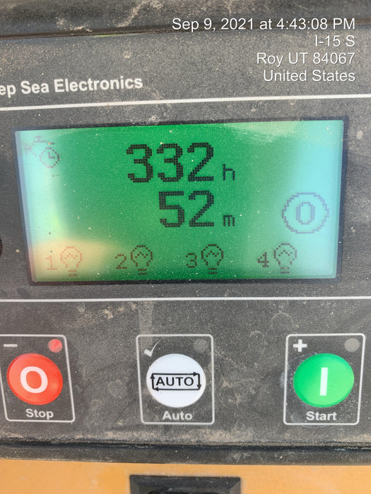 2021 Allmand NLV3GR (4) LED Light Fixture 350W, 23' Vertical Mast, 3kW Prime, Towable, Deep Sea L401, Leveling Jacks, Yanmar T4F 5.8hp