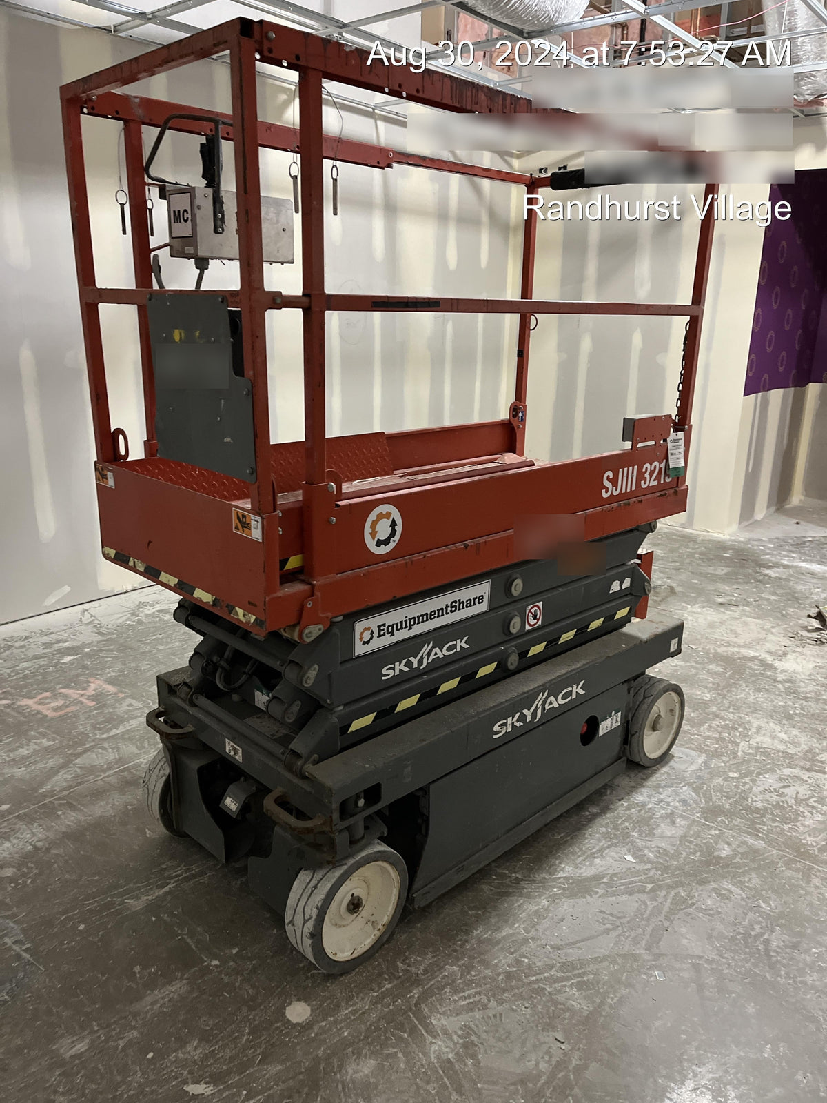 2019 Skyjack SJIII-3219 Standard Options, Trojan Batteries