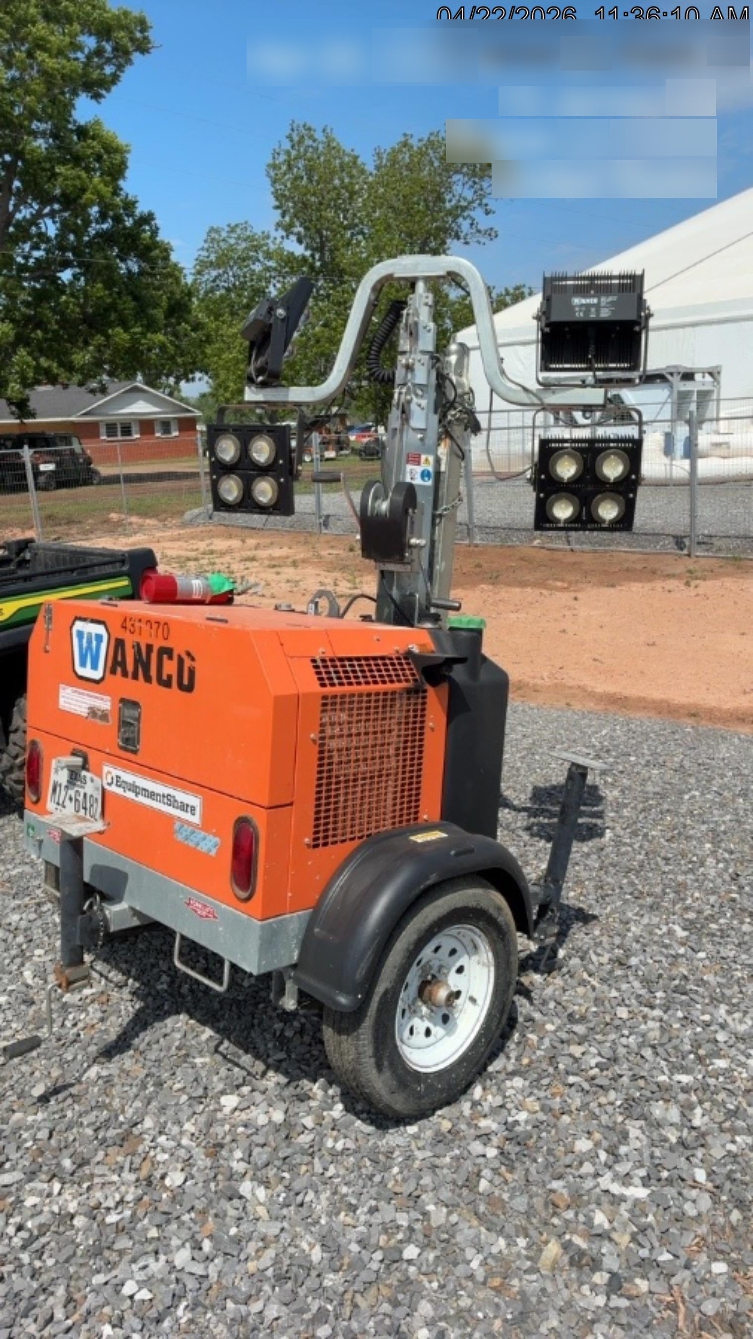 2024 Wanco WLTT-4MM4K Diesel, Deep Sea Controller, Shore Power Plug, Auto Start, (4) 350W LED Floodlights, 4kW Generator, 60 Gal Fuel Tank, 2" Ball, T3