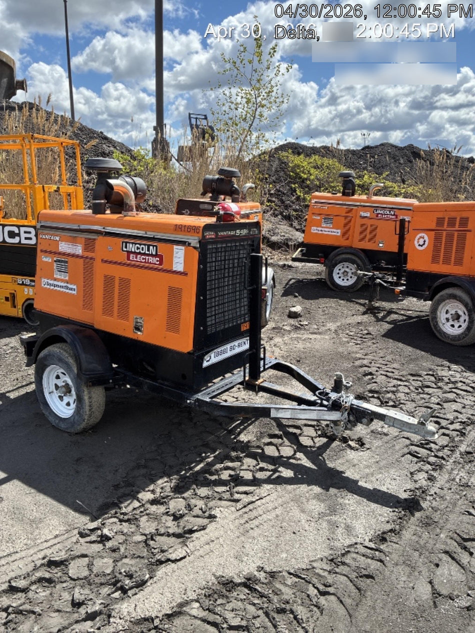 2021 Lincoln Electric Vantage 549X Ready Pak 3, ORANGE (includes trailer, cable rack, fender light kit)