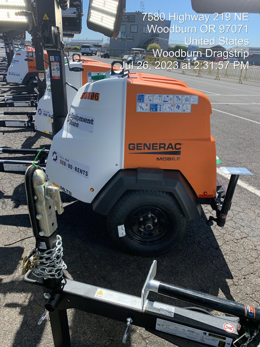 2023 Generac MLT2 Diesel, Flex Switch 120V Input, Powerzone Controller, (4) 320W LED Lights, 4kW Generator, 39.9 Gal Fuel Tank, 2" Ball, T3