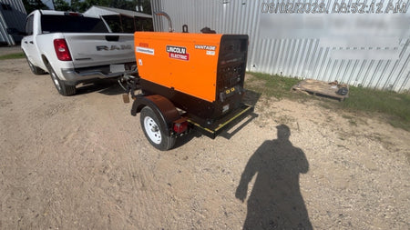 2024 Lincoln Electric Vantage 322 Welder Ready-Pak 3, Two wheel trailer, Fender and Light kit, Cable Rack, Orange