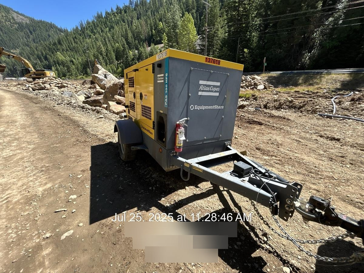 2021 ATLAS COPCO PAS 100 HF CS Enclosed