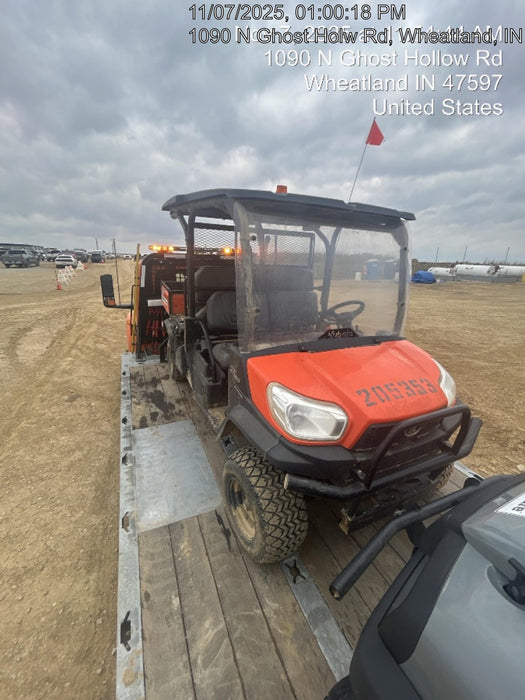 2022 Kubota RTV-X1140W-H Plastic Canopy, Windshield Acrylic Clear, LED Strobe Light, Wire Harness Kit, Back up Alarm