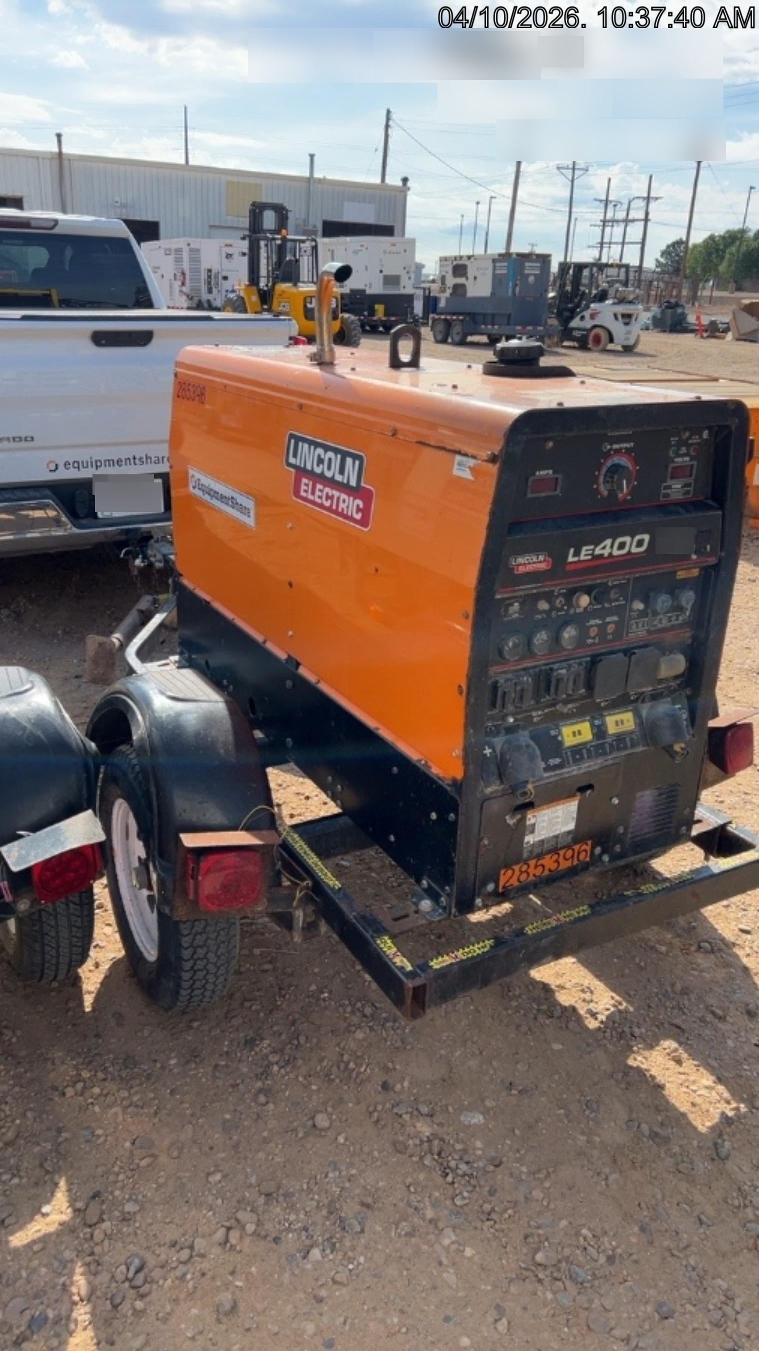 2022 Lincoln Electric LE400 Kubota V1505, Trlr, Cable Rack, Light Kit, ES Decals, T3