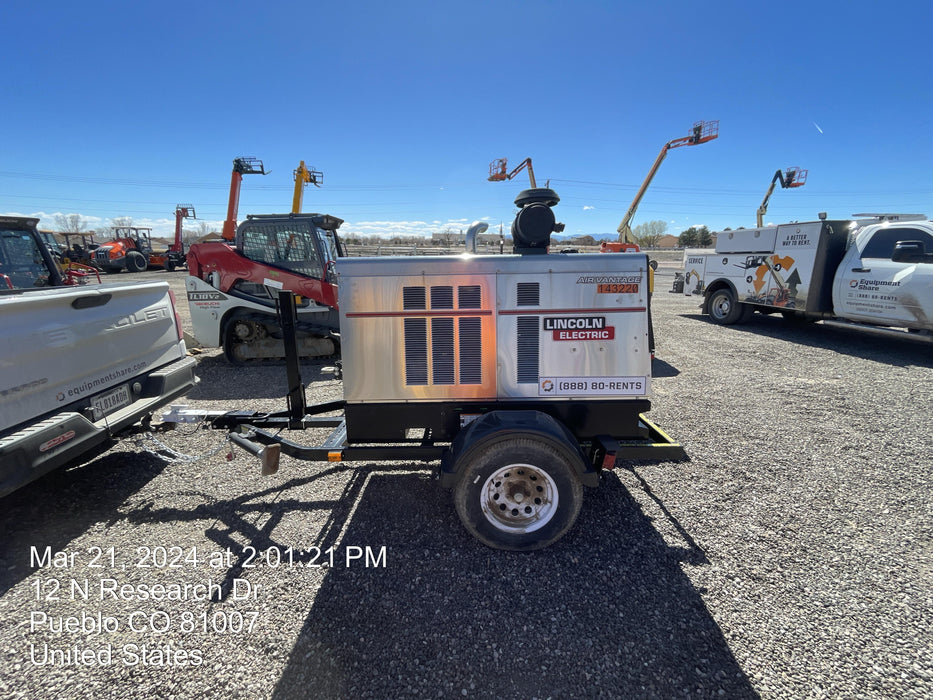 2021 Lincoln Electric Air Vantage 566 Air Vantage 566X Ready Pak 3 (includes trailer, cable rack, fender light kit); no telematics