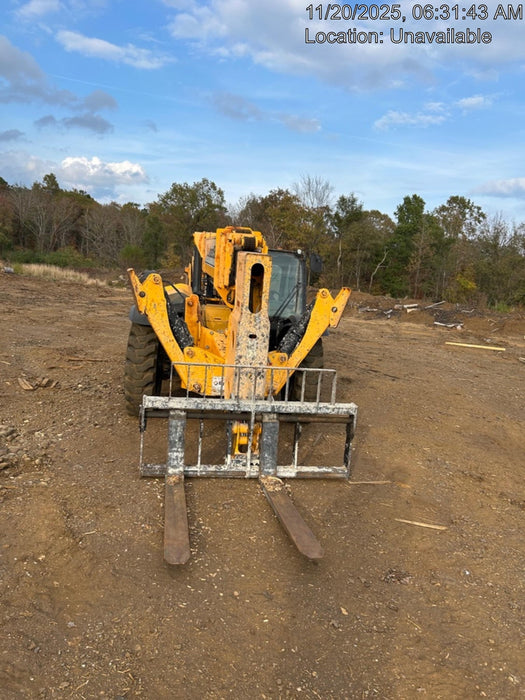 2018 JCB 510-56 JCB 510-56 Telehandler 74 HP w/CAB/HVAC, Beacon, Worklights, Aux Hydraulics, Solid Tires, 60" Carriage/Forks
