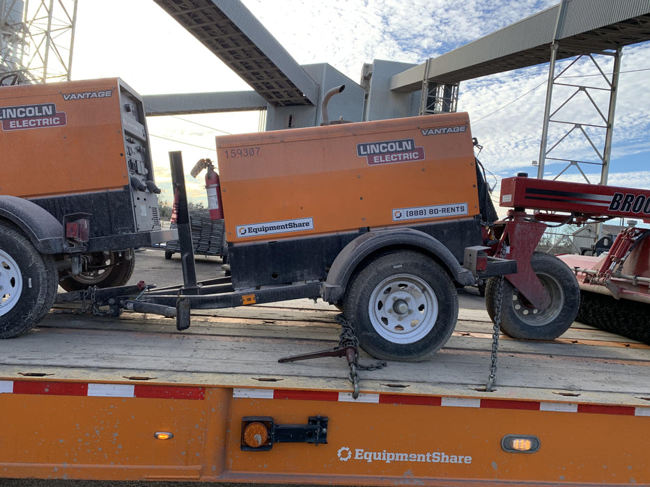 2021 Lincoln Electric Vantage 322 Vantage 322 Ready Pak 3 w/ Decals, ORANGE (includes trailer, cable rack, fender light kit) NO Telematics