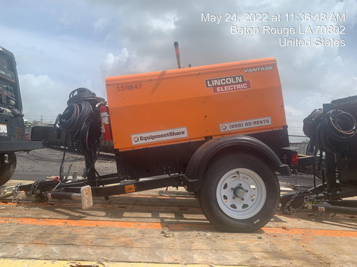 2021 Lincoln Electric Vantage 322 Vantage 322 Ready Pak 3 w/ Decals, ORANGE (includes trailer, cable rack, fender light kit) NO Telematics