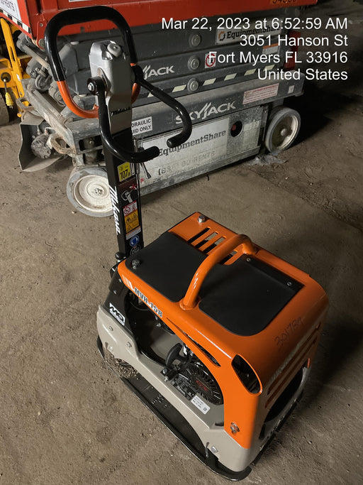 2023 Multiquip MVH158 Honda GX200, 17" Plate, Gas