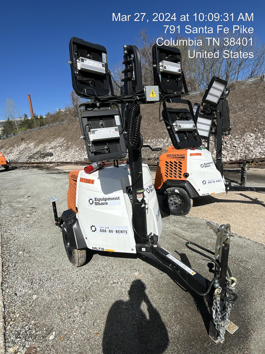 2023 Generac MLT2 Diesel, Flex Switch 120V Input, Powerzone Controller, 
(4) 320W LED Lights, 4kW Generator, 39.9 Gal Fuel Tank, 2" Ball, T3